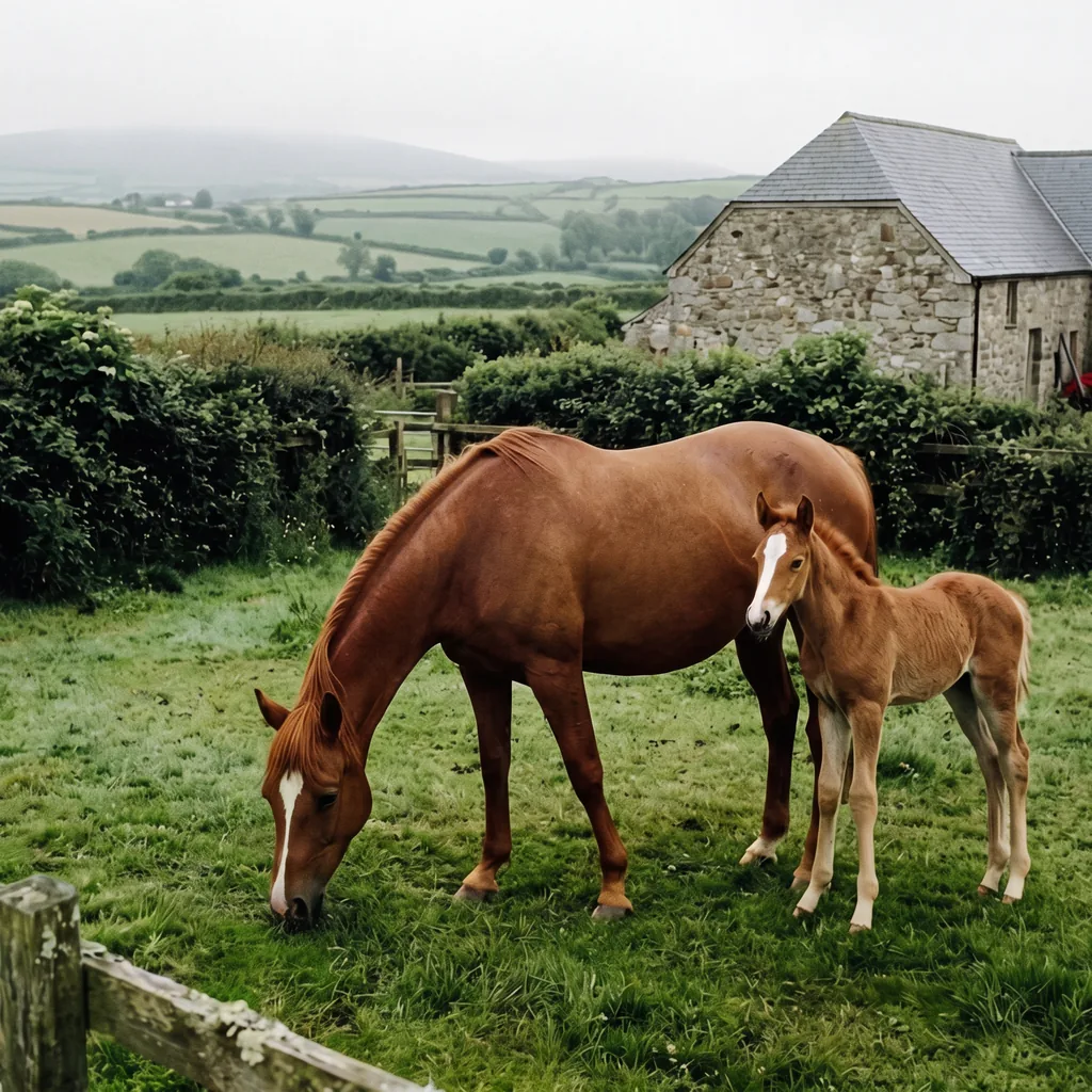 Élevage de chevaux au Haras de La Bourdarias, Les Trois-Saints